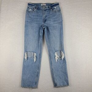 Abercrombie & Fitch Light Blue Straight Leg Jeans